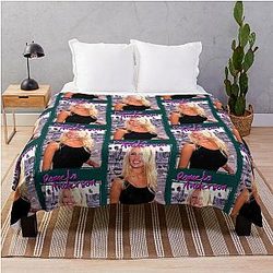 Pamela Anderson 19 Throw Blanket