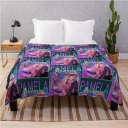 Pamela Anderson Retro Throw Blanket