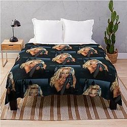 Pamela Anderson Barb Wire Throw Blanket