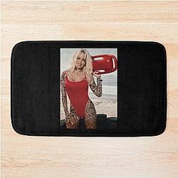 Tattooed Pamela Anderson Bath Mat