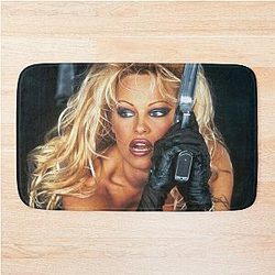 Pamela Anderson Barb Wire Bath Mat