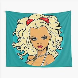 Pamela Anderson Drawing Tapestry