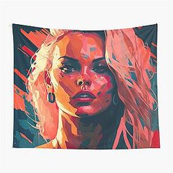Pamela Anderson Abstract Painting Tapestry