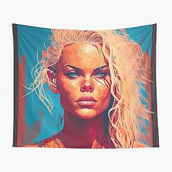 Pamela Anderson Abstract Painting Tapestry