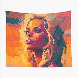 Pamela Anderson Abstract Painting Tapestry