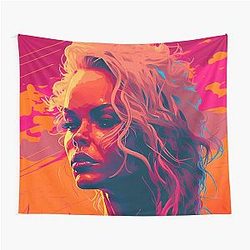 Pamela Anderson Abstract Painting Tapestry