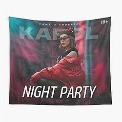NIGHT PAMELA ANDERSON Tapestry