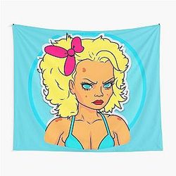 Pamela Anderson Drawing Tapestry