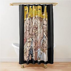 Pamela Anderson Glamorous Retro Tribute Shower Curtain
