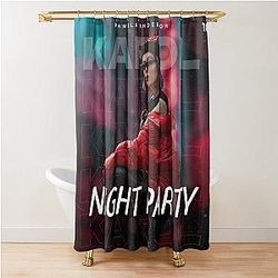 NIGHT PAMELA ANDERSON Shower Curtain