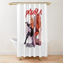 Pamela Anderson Sexy Poster Style Fan Art Shower Curtain