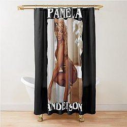 Pamela Anderson Seductive Lingerie Shower Curtain