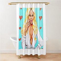Pamela Anderson Beach Shower Curtain