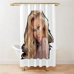 Pamela Anderson Pop Art Print Shower Curtain