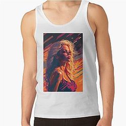 Pamela Anderson Abstract Painting Tank Top
