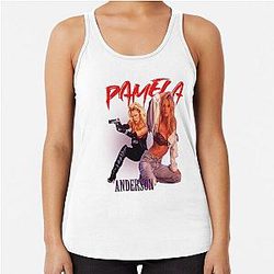 Pamela Anderson Sexy Poster Style Fan Art Racerback Tank Top