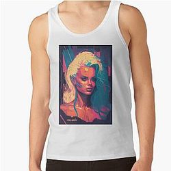 Pamela Anderson Abstract Painting Tank Top