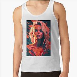 Pamela Anderson Abstract Painting Tank Top