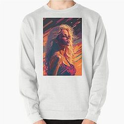 Pamela Anderson Abstract Painting Pullover Sweatshirt
