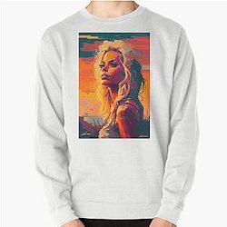 Pamela Anderson Abstract Painting Pullover Sweatshirt