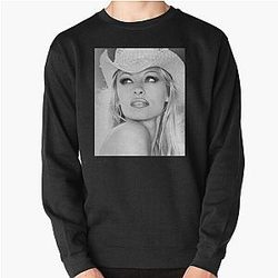 Pamela Anderson Black and White Sweatshirt