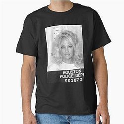 Pamela Anderson Mugshot Baywatch Beaches David Bowie Mugshot Baywatch Classic T-Shirt
