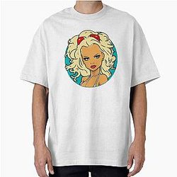Pamela Anderson Drawing Oversized T-Shirt