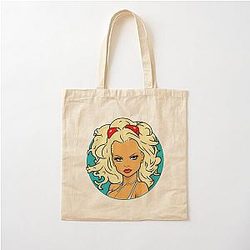 Pamela Anderson Drawing Cotton Tote Bag