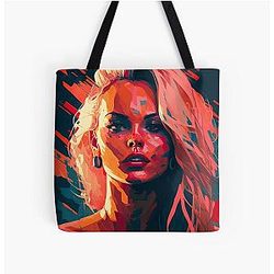 Pamela Anderson Abstract Painting Tote Bag