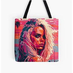 Pamela Anderson Abstract Painting Tote Bag