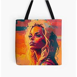 Pamela Anderson Abstract Painting Tote Bag