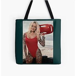 Tattooed Pamela Anderson All Over Print Tote Bag