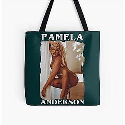 Pamela Anderson Seductive Lingerie All Over Print Tote Bag