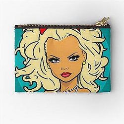Pamela Anderson Drawing Zipper Pouch