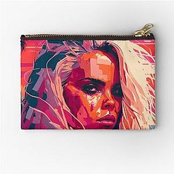 Pamela Anderson Abstract Painting Zipper Pouch
