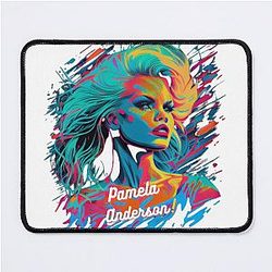 Add Glamour and Style to Your Life with Pamela Anderson Sticker Design: Celebrate an Iconic Figure Mouse Pad