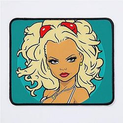 Pamela Anderson Drawing Mouse Pad