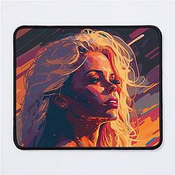 Pamela Anderson Abstract Painting Mouse Pad