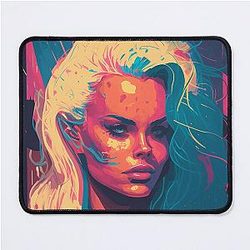 Pamela Anderson Abstract Painting Mouse Pad