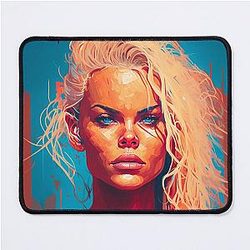 Pamela Anderson Abstract Painting Mouse Pad
