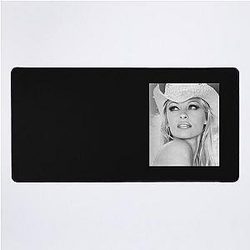 Pamela Anderson black and white actor star Desk Mat