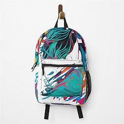 Add glamour and iconic style to your life with the Pamela Anderson sticker design backpack celebrate an iconic figure