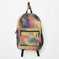 Pamela Anderson 16-bit Portrait T-shirt Design Backpack