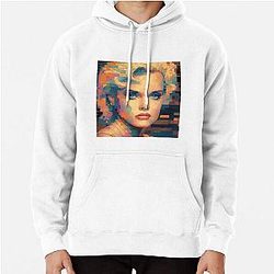 Pamela Anderson 16-bit Portrait T-shirt Design Pullover Hoodie