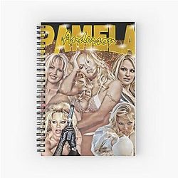 Pamela Anderson Glamorous Retro Collage Tribute Notebook