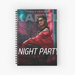 NIGHT PAMELA ANDERSON Spiral Notebook