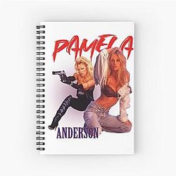 Pamela Anderson Retro Poster Style Fan Art Spiral Notebook