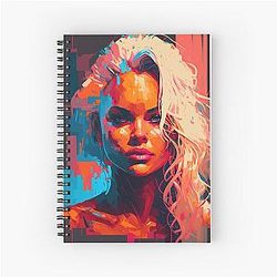 Pamela Anderson Spiral Notebook