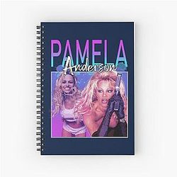 Pamela Anderson 90s Aesthetic Spiral Notebook
