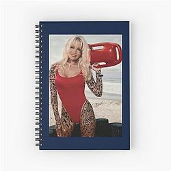 Tattooed Pamela Anderson Spiral Notebook